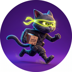Gatuno Ninja - mascote das ofertas do Mercado Livre